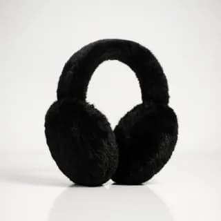 گوش‌گیر پشمی زمستانی مشکی