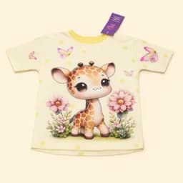 ست تی‌شرت و شلوار بچگانه طرح عروسکی thumbnail 1