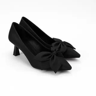 کفش زنانه پاشنه‌دار مجلسی با پاپیون