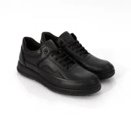 کفش مردانه اسپرت و روزمره مدل چرمی مشکی thumbnail 2