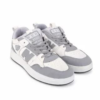 کفش اسپرت طوسی و سفید