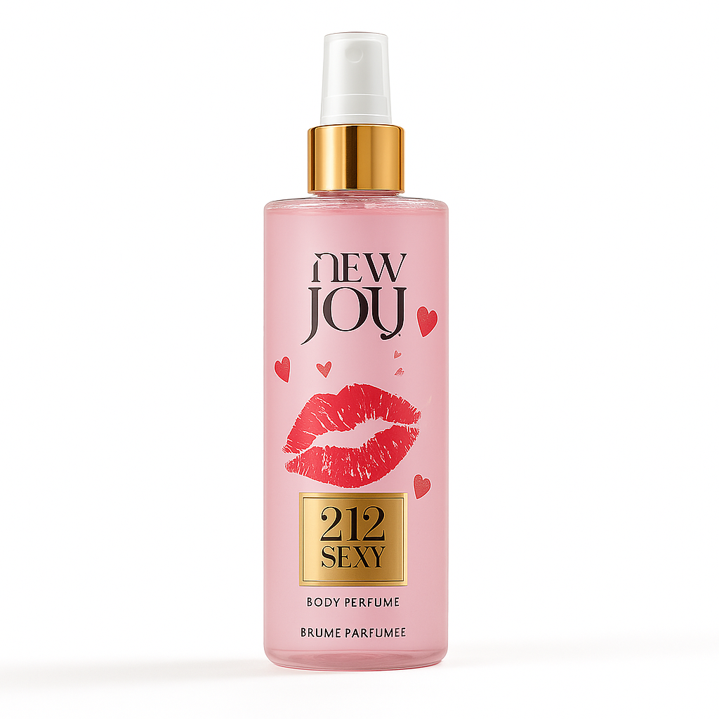 بادی‌اسپلش زنانه New Joy رایحه «212 Sexy» – حجم 260 میلی‌لیتر
